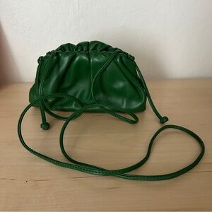 Genuine Lambskin Green Leather Women's Bag